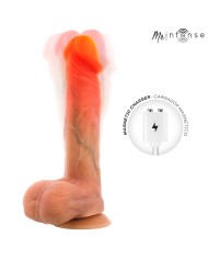 MR INTENSE - LOGAN VIBRATEUR GODEMICHET EN SILICONE AVEC EFFET CHAUFFANT ET TÉLÉCOMMANDE 20 CM -Ø- 4,1 CM