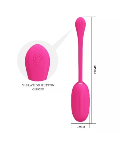 PRETTY LOVE - OEUF VIBRANT RECHARGEABLE DOREEN MAGENTA TÉLÉCOMMANDE PRETTY LOVE - OEUF VIBRANT RECHARGEABLE DOREEN MAGENTA TÉLÉCOMMANDE