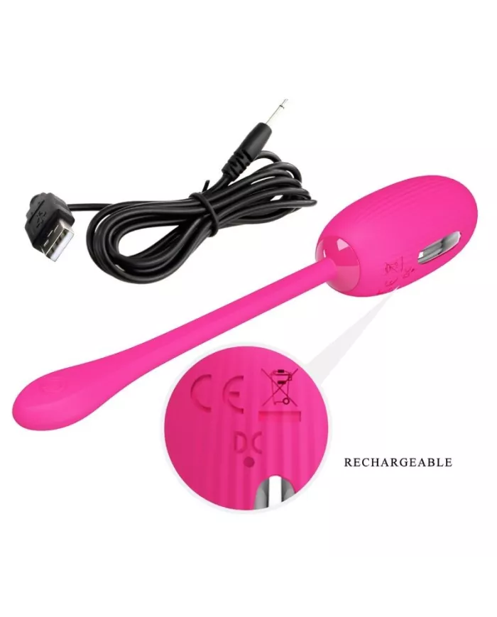 PRETTY LOVE - OEUF VIBRANT RECHARGEABLE DOREEN MAGENTA TÉLÉCOMMANDE PRETTY LOVE - OEUF VIBRANT RECHARGEABLE DOREEN MAGENTA TÉLÉCOMMANDE