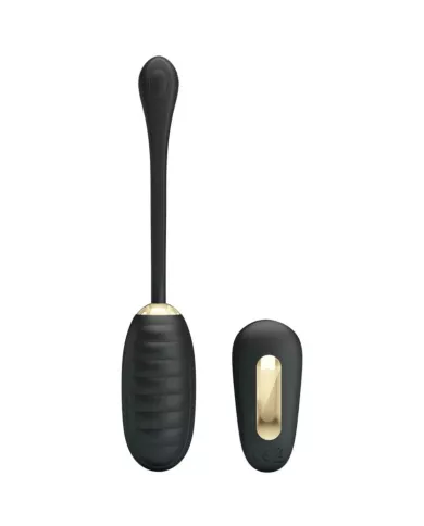 PRETTY LOVE - DOREEN OEUF VIBRANT RECHARGEABLE DE LUXE NOIR TÉLÉCOMMANDE