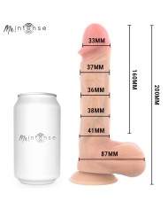 MR INTENSE - LOGAN VIBRATEUR GODEMICHET EN SILICONE AVEC EFFET CHAUFFANT ET TÉLÉCOMMANDE 20 CM -Ø- 4,1 CM
