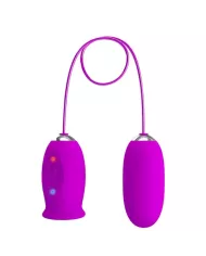PRETTY LOVE - VIBRATEUR RECHARGEABLE DAISY DUAL EGG VIOLET PRETTY LOVE - VIBRATEUR RECHARGEABLE DAISY DUAL EGG VIOLET