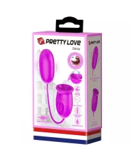 PRETTY LOVE - VIBRATEUR RECHARGEABLE DAISY DUAL EGG VIOLET PRETTY LOVE - VIBRATEUR RECHARGEABLE DAISY DUAL EGG VIOLET