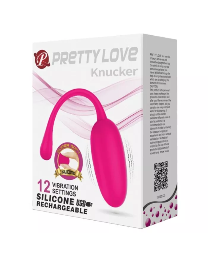 PRETTY LOVE - OEUF VIBRANT RECHARGEABLE KNUCKER ROSE PRETTY LOVE - OEUF VIBRANT RECHARGEABLE KNUCKER ROSE