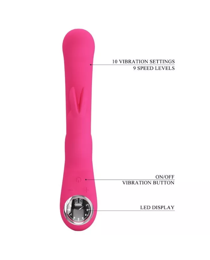 PRETTY LOVE - VIBRATEUR LAMAR LAPIN ET POINT G ROSE PRETTY LOVE - VIBRATEUR LAMAR LAPIN ET POINT G ROSE