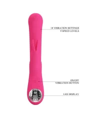 PRETTY LOVE - VIBRATEUR LAMAR LAPIN ET POINT G ROSE PRETTY LOVE - VIBRATEUR LAMAR LAPIN ET POINT G ROSE