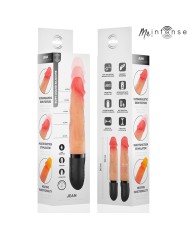 MR INTENSE - JEAN VIBRATEUR HAUT ET BAS EN SILICONE AVEC EFFET CHAUFFANT 24 CM -Ø- 3,8 CM