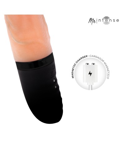 MR INTENSE - JEAN VIBRATEUR HAUT ET BAS EN SILICONE AVEC EFFET CHAUFFANT 24 CM -Ø- 3,8 CM
