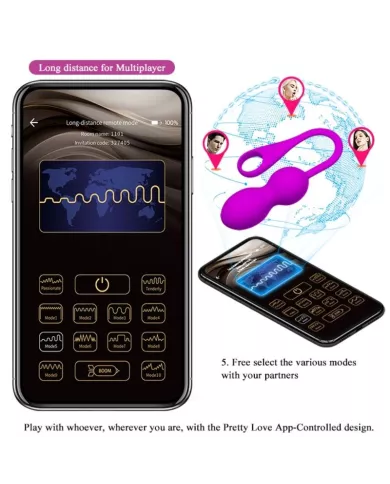 PRETTY LOVE - BALLES VIBRANTES RECHARGEABLES ELVIRA VIOLET