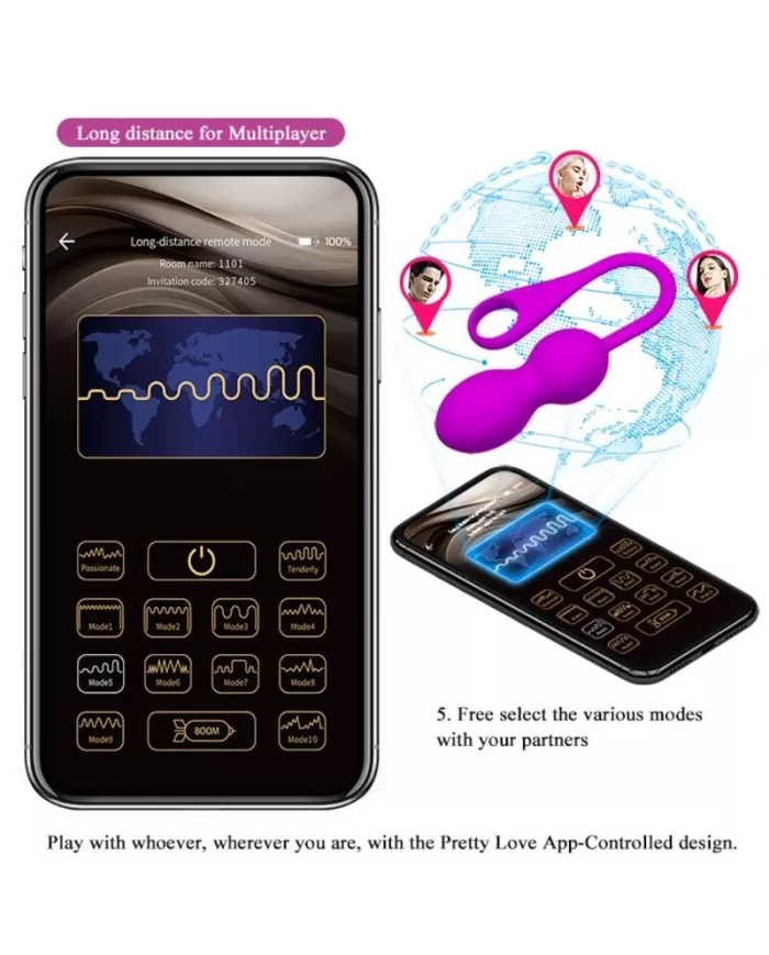 PRETTY LOVE - BALLES VIBRANTES RECHARGEABLES ELVIRA VIOLET PRETTY LOVE - BALLES VIBRANTES RECHARGEABLES ELVIRA VIOLET