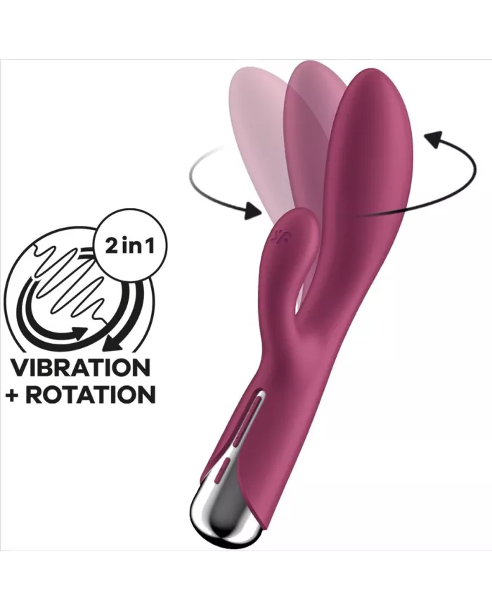 SATISFYER - SPINNING RABBIT 1 CLITORIS ET STIMULATION DU POINT G ROUGE SATISFYER - SPINNING RABBIT 1 CLITORIS ET STIMULATION DU POINT G ROUGE