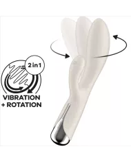 SATISFYER - SPINNING RABBIT 1 CLITORIS ET STIMULATION DU POINT G BEIGE