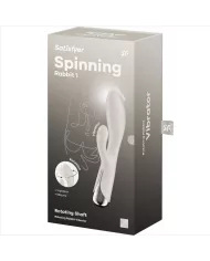 SATISFYER - SPINNING RABBIT 1 CLITORIS ET STIMULATION DU POINT G BEIGE