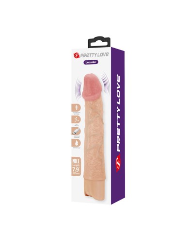 PRETTY LOVE - LEANDER VIBRATEUR FLEXIBLE ET RÉALISTE POUR LEVIER