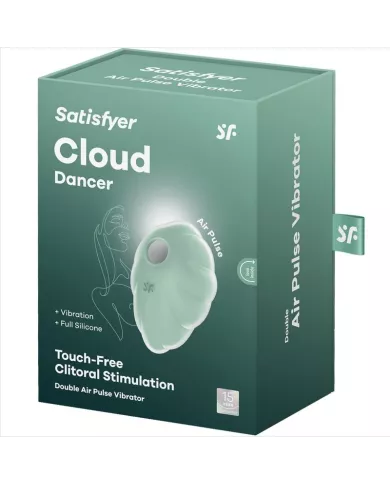 SATISFYER - VIBRATEUR CLOUD DANCER VERT AIR PULSE SATISFYER - VIBRATEUR CLOUD DANCER VERT AIR PULSE