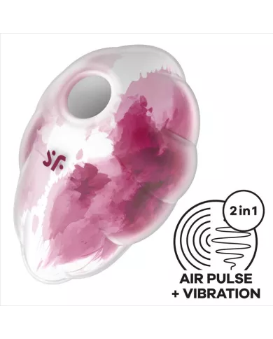 SATISFYER - CLOUD DANCER VIBRATEUR ROUGE AIR PULSE SATISFYER - CLOUD DANCER VIBRATEUR ROUGE AIR PULSE