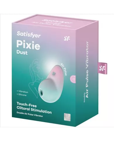 SATISFYER - STIMULATEUR PIXIE DUST BLEU AIR PLUSE SATISFYER - STIMULATEUR PIXIE DUST BLEU AIR PLUSE