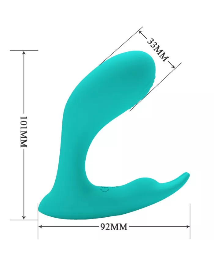 PRETTY LOVE - TÉLÉCOMMANDE À VIBRATION ET PULSATION IDABELLE BLEU