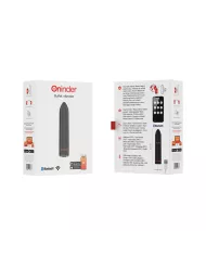 ONINDER - BERLIN VIBRATEUR BULLET NOIR 9 MODES 8,5 X 2 CM - APPLICATION GRATUITE