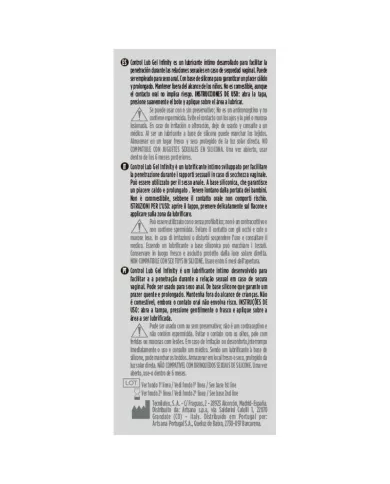 CONTROL - LUBRIFIANT  BASE DE SILICONE INFINITY 75 ML