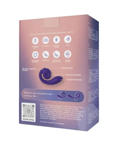SNAIL VIBE - STIMULATEUR DOUBLE GIZI VIOLET SNAIL VIBE - STIMULATEUR DOUBLE GIZI VIOLET