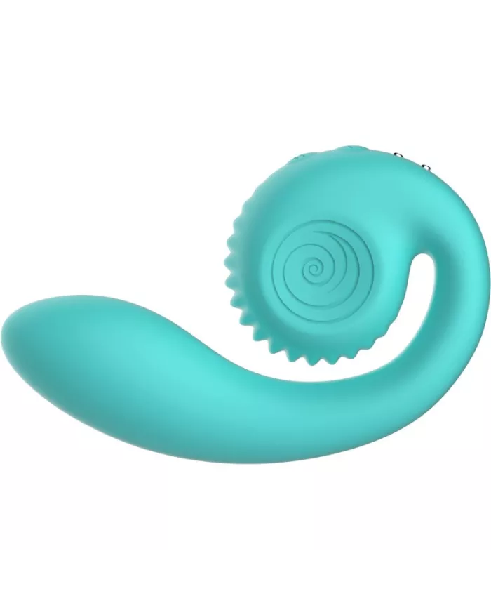 SNAIL VIBE - STIMULATEUR DOUBLE GIZI TURQUOISE SNAIL VIBE - STIMULATEUR DOUBLE GIZI TURQUOISE