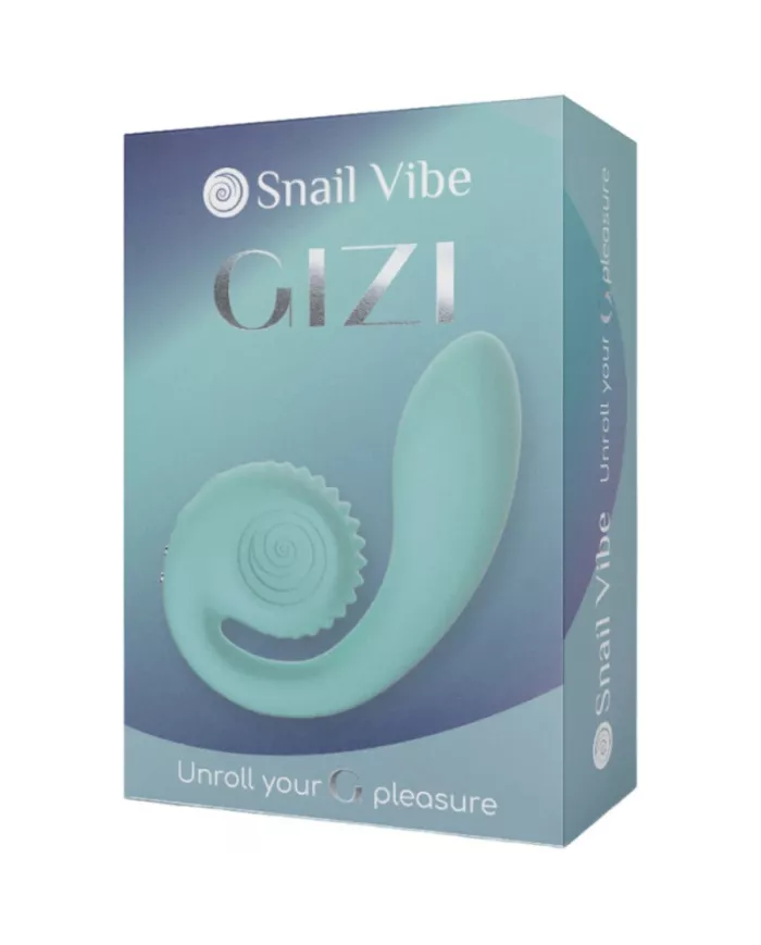 SNAIL VIBE - STIMULATEUR DOUBLE GIZI TURQUOISE SNAIL VIBE - STIMULATEUR DOUBLE GIZI TURQUOISE