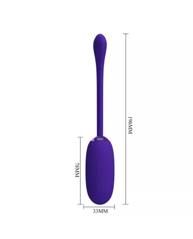 PRETTY LOVE - OEUF VIBRANT JULIUS IMPERMÉABLE-RECHARGEABLE VIOLET