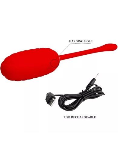 PRETTY LOVE - OEUF VIBRANT RECHARGEABLE KIRK ROUGE