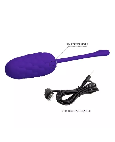 PRETTY LOVE - OEUF VIBRANT  TEXTURE MARINE RECHARGEABLE VIOLET