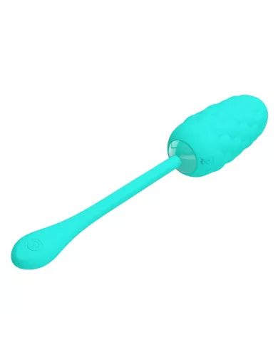 PRETTY LOVE - OEUF VIBRANT  TEXTURE MARINE RECHARGEABLE AQUA GREEN