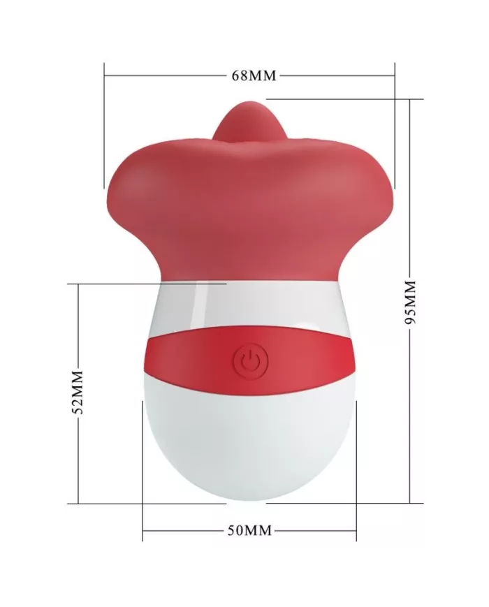 PRETTY LOVE - MINA STIMULATEUR DE LANGUE ROUGE CLAIR