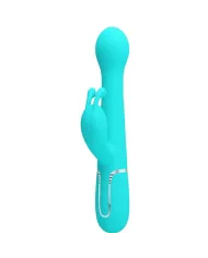 PRETTY LOVE - VIBRATEUR DEJON RABBIT 3 EN 1 MULTIFONCTION VERT AQUA PRETTY LOVE - VIBRATEUR DEJON RABBIT 3 EN 1 MULTIFONCTION VERT AQUA