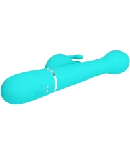 PRETTY LOVE - VIBRATEUR DEJON RABBIT 3 EN 1 MULTIFONCTION VERT AQUA PRETTY LOVE - VIBRATEUR DEJON RABBIT 3 EN 1 MULTIFONCTION VERT AQUA