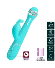 PRETTY LOVE - VIBRATEUR DEJON RABBIT 3 EN 1 MULTIFONCTION VERT AQUA PRETTY LOVE - VIBRATEUR DEJON RABBIT 3 EN 1 MULTIFONCTION VERT AQUA