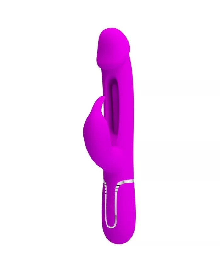 PRETTY LOVE - VIBRATEUR DEJON RABBIT 3 EN 1 MULTIFONCTION  FUCSIA