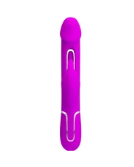 PRETTY LOVE - VIBRATEUR DEJON RABBIT 3 EN 1 MULTIFONCTION  FUCSIA