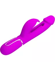 PRETTY LOVE - VIBRATEUR DEJON RABBIT 3 EN 1 MULTIFONCTION  FUCSIA
