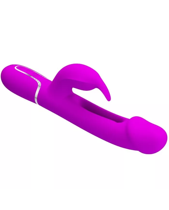 PRETTY LOVE - VIBRATEUR DEJON RABBIT 3 EN 1 MULTIFONCTION  FUCSIA