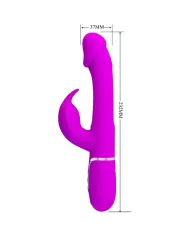 PRETTY LOVE - VIBRATEUR DEJON RABBIT 3 EN 1 MULTIFONCTION  FUCSIA
