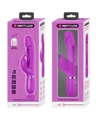 PRETTY LOVE - VIBRATEUR DEJON RABBIT 3 EN 1 MULTIFONCTION  FUCSIA
