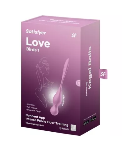 SATISFYER - BALLES VIBRANTES DE KEGEL LOVE BIRDS ROSE