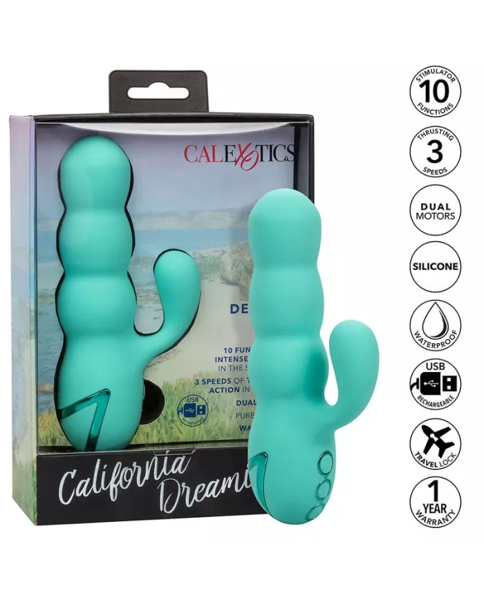 CALEXOTICS - VIBRATEUR DEL MAR DIVA RABBIR AQUA GREEN PAR CALIFORNIA DREAMING CALEXOTICS - VIBRATEUR DEL MAR DIVA RABBIR AQUA GREEN PAR CALIFORNIA DREAMING