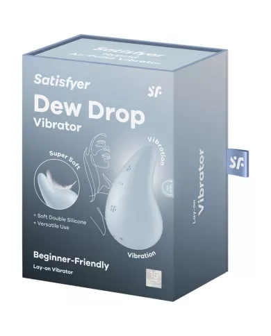 SATISFYER - VIBRATEUR DEW DROP LAY-ON BLEU SATISFYER - VIBRATEUR DEW DROP LAY-ON BLEU
