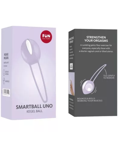 FUN FACTORY - SMARTBALL UNO PELVIC BALL BLANC / VIOLET PASTEL