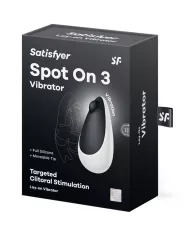 SATISFYER - SPOT ON 3 STIMULATEUR CLITORAL NOIR SATISFYER - SPOT ON 3 STIMULATEUR CLITORAL NOIR