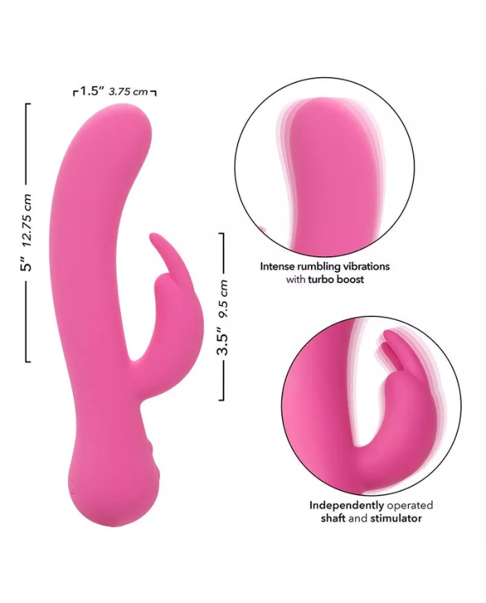 CALEXOTICS - FIRST TIME VIBRATEUR LAPIN RECHARGEABLE ROSE