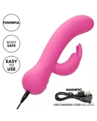 CALEXOTICS - FIRST TIME VIBRATEUR LAPIN RECHARGEABLE ROSE