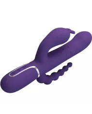 PRETTY LOVE - CAMMY TRIPLE VIBRATEUR MULTIFONCTION 4 EN 1 VIOLET PRETTY LOVE - CAMMY TRIPLE VIBRATEUR MULTIFONCTION 4 EN 1 VIOLET