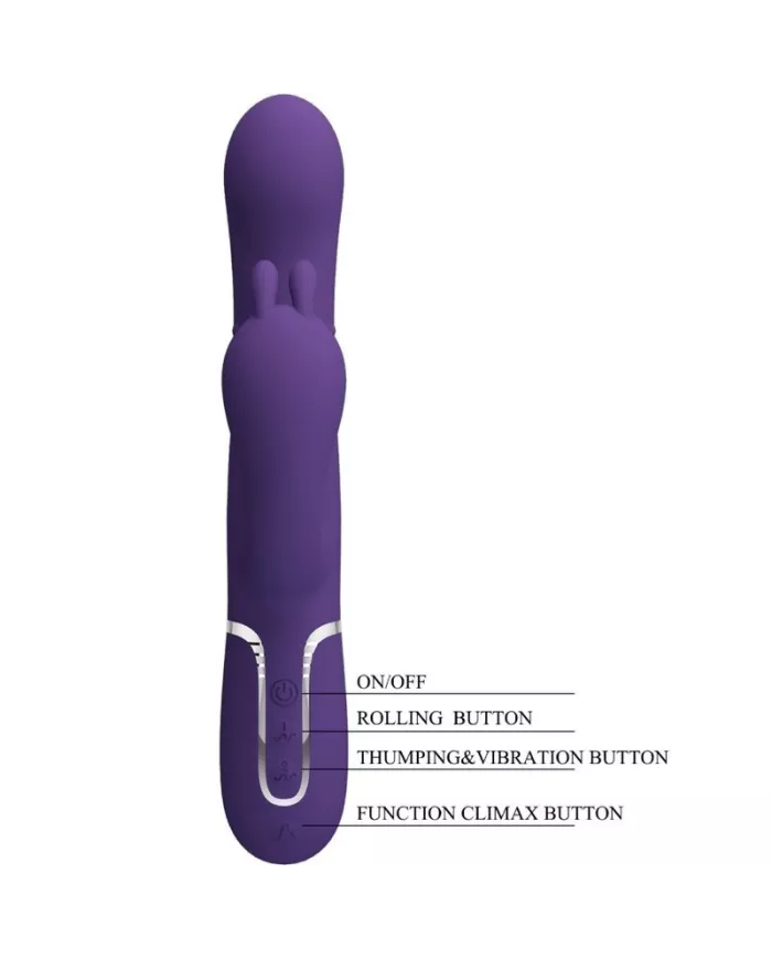 PRETTY LOVE - CAMMY TRIPLE VIBRATEUR MULTIFONCTION 4 EN 1 VIOLET PRETTY LOVE - CAMMY TRIPLE VIBRATEUR MULTIFONCTION 4 EN 1 VIOLET